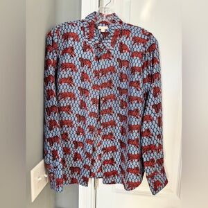 100% silk vintage JCrew collection 2018. Pristine condition, only worn once.